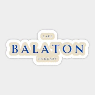 Lake Balaton Hungary Sticker